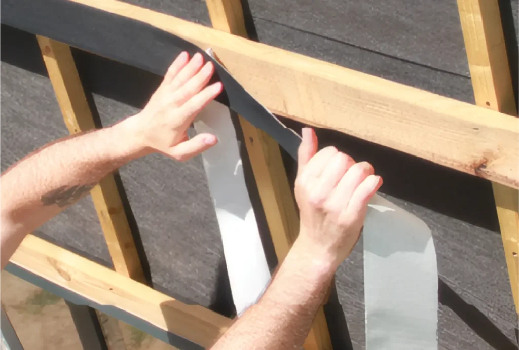 Photo de bande de façade EPDM autocollant
