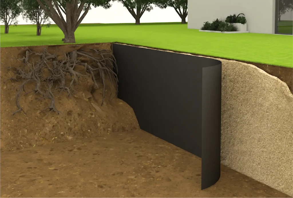 Visuel 3D de la barrière anti-racine