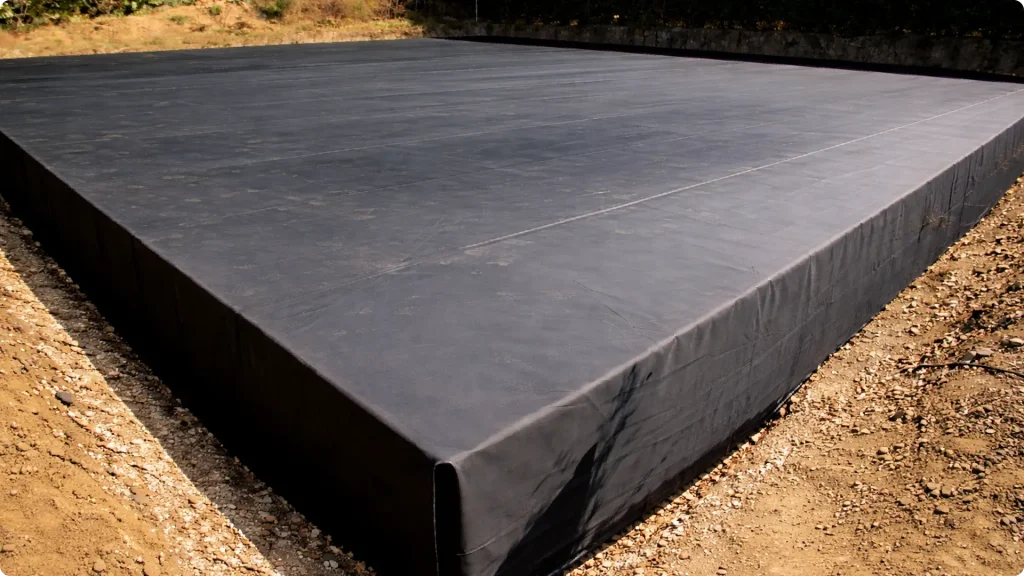 Réalisation d'une protection de soubassement avec une membrane EPDM Flexirub