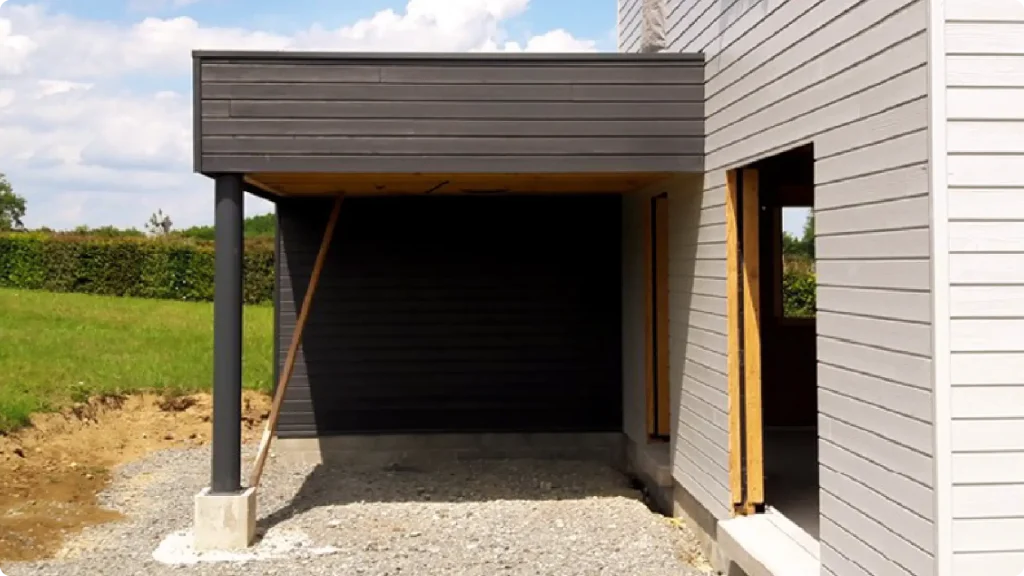 Application de notre membrane d'étanchéité EPDM sur une toiture dans le cadre d'extension / garage