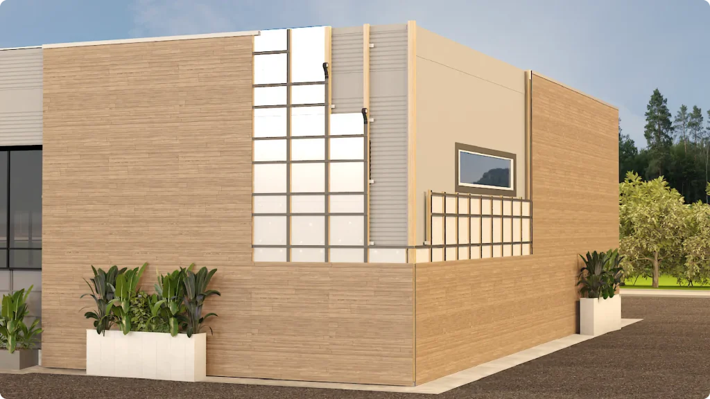 Schéma 3D représentant les diverses applications possibles dans le cadre de l'étanchéité façades