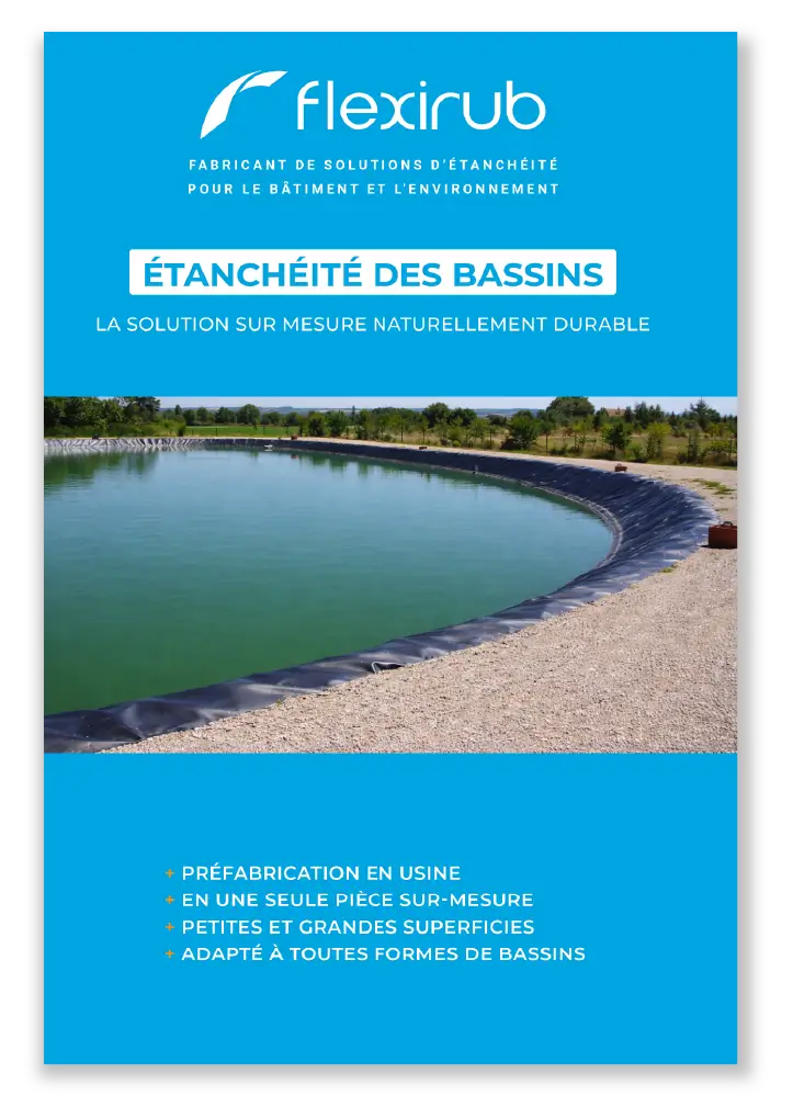 Dépliant sur l'étanchéité des bassins par Flexirub